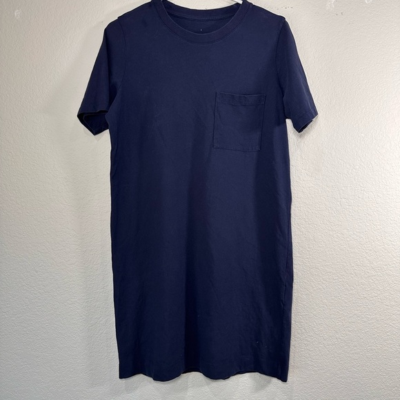 Everlane Navy Preppy Minimalist Relaxed T-Shirt Dress Women's Small - Picture 1 of 6